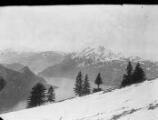 ouvrir dans la visionneuse : Suisse, paysage de montagne, neige.