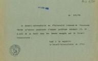 1 vue  - Le 3/6/68 Le conseil universitaire de l\'Université Autonome de Strasbourg [...]. (ouvre la visionneuse)