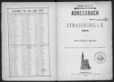 438 vues  - Annuaire d\'adresses de la ville de Strasbourg, année 1894. (ouvre la visionneuse)
