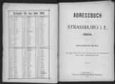 538 vues  - Annuaire d\'adresses de la ville de Strasbourg, année 1900. (ouvre la visionneuse)