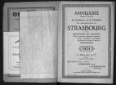 ouvrir dans la visionneuse : Annuaire d'adresses de la ville de Strasbourg, année 1924.