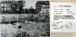 ouvrir dans la visionneuse : Entrée nord de Wissembourg, cratère d'explosion. 19 mai 1940.