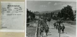 1 vue  - Avancée des troupes allemandes près Munster. 18 juin 1940. (ouvre la visionneuse)
