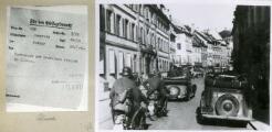 ouvrir dans la visionneuse : Avancée des troupes allemandes à Colmar. 18 juin 1940.