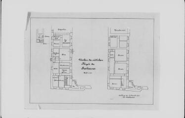 47 vues  - Hôtel de Ville et caisse municipale rue Brûlée : plans. Projet de musée (1812) : plans. (ouvre la visionneuse)