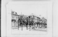 6 vues  - Musée des Beaux-arts, place Broglie, angle rue de la Comédie, projet non réalisé : plans de situation, façades, coupes. (ouvre la visionneuse)