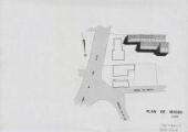 4 vues  - Dépôt d\'incendie d\'Illkirch-Graffenstaden : plan de masse, vues en plan, façades, coupes. (ouvre la visionneuse)