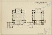 ouvrir dans la visionneuse : Projet Franz Lütke et Heinrich Backes : façades, coupes, vues en plan.